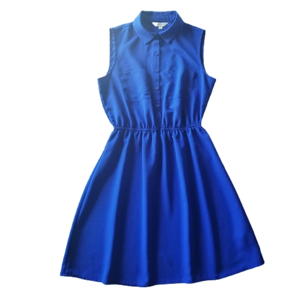 Charming Charlie Sleeveless Collar Shirt Dress - Picture 3 of 11